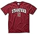 Campus Colors NCAA Adult Gameday Cotton T-Shirt - Premium Quality - Semi-Fitted Style - Officially Licensed Product (Stanford Cardinal - Cardinal, Large)