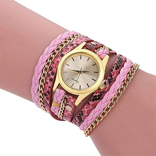 Blasting Watch Female Money Wrapped Bracelet Watches Woven Serpentine