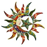 World Best Sun Moon &amp; Stars Metal Wall Hanging Garden Art 24 (Kitchen)