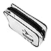 ALINK Clear Travel Toiletry Bag, TSA Approved TPU Quart Sized Carry-On Makeup Accessories Cosmetic Bag for Liquids