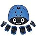 LANOVAGEAR Toddler Helmet for 3-8 Years Kids Helmet Knee Elbow Pads Wrist Guards Adjustable Bike Skating Skateboard Helmet for Kids
