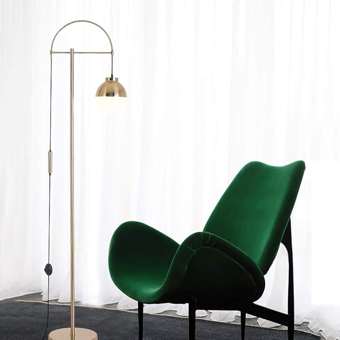 Tall Gold Mainstay Floor Lamp Modern Style Living Room Reading