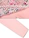 Arshiner Little Girls Mini Double Skirt Leggings Tights in Stretch Cotton,Pink,Size 7T