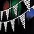 LOLOAJOY Black White Checkered Pennant Banner Racing Flag Party Flag Banner Accessory for Race Car Party Decor Birthday Party Decoration