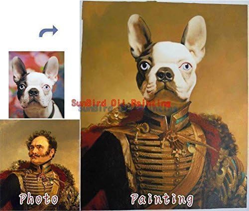 Custom pet oil portrait painting-Paint face onto master famous history painting-Original Family-Wedding-Pet portrait oil painting and etc-One figure