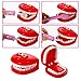 ThinkMax Dentist kit for Kids, 15 pcs Kids Pretend Dentist Playset Toys Dentist Medical Role Play Educational Toy Doctor Playset for Girls Boys and Toddlers(Pink)
