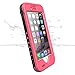 iPhone 6s Case, iThroughTM Stand Function iPhone 6s 6 Waterproof Case, Dust Proof, Snow Proof, Protective Carrying Cover Case for iPhone 6s 6 4.7inch (Pink)