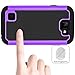 Case for LG Optimus Zone 3, Drop Protection Hybrid Dual Layer Armor Defender Case Purple