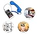 Retro Classic Telephone Handset, 3.5mm Mini Microphone Speaker Phone Call Receiver Blue