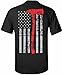 Patriot Apparel Thin Red Line T-Shirt Axe Design (Medium, Black)