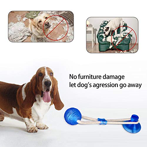 image for Yosemy Multifunction Pet Molar Bite Toy Dog Ropes Toy, Self-Playing Ru