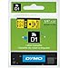 DYMO Standard D1 43610 Labeling Tape (Black Print on Clear Tape, 1/4'' W x 23' L, 1 Cartridge), DYMO Authentic