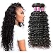 Perstar Hair 8A Grade Uprocessed Brazilian virgin hair 4 Bundles Deep Wave Vigin Hair Remy Human Hair Extension Natural Color (20 22 24 26, Natural Color)