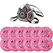 3M 6000 Series Half Facepiece Respirator, Medium with 6 Pairs of Filters