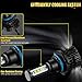 Marsauto H11 Fog Bulbs, H8 H9 Bright Cool White 6000K 6000LM Adjustable Angle for Fog Light, Pack of 2