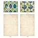 The Best Card Company - 10 Colorful Blank Note Cards with Envelopes (4 x 5.12Inch) - Assorted Boxed Set - Watercolor Tiles M6685OCB