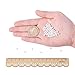 PH PandaHall 4mm Glass Pearl Beads, 1000pcs White Tiny Satin Luster Pearl Beads Round Loose Spacer Beads for Earring Bracelet Necklace Waist Chain Making, White