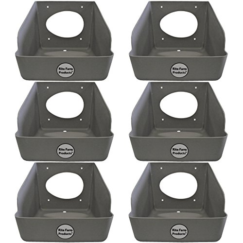 6 PACK RITE FARM PRODUCTS WASHABLE POLY EGG NESTING BOX CHICKEN LAYING COOP NEST