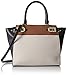 Nine West Gleam Team LG Satchel Bag, Black/Milk/Tobacco, One Size