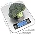 Digital Kitchen Food Scale, Small Cooking Scale with Stainless Steel Panel, Fast Unit Switching Kitchen Weighing Scale, Holds Up to 11 Ibs/5 Kg (Silver)