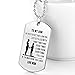 FAYERXL Men Dog Tag Necklaces Personalized Birthday/Graduation/Valentine's Day Gifts