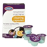 Urnex Nespresso Machine Cleaner - 5 Pods - Coffee Maker Cleaner Pods Cleans Brew Chamber Exit Spout and Nozzle