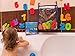 gufolino Baby Bath Toys - 36 Foam Letters and Numbers + Bathtub Toys Organizer and Inflatable Waterproof Book for Toddlers (Multicolor)