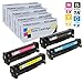 CS Replacement Toner Cartridge Compatible with Canon 118 2662B001AA Black 2661B001AA Cyan 2659B001AA Yellow 2660B001AA Magenta I-SENSYSMF8330CDN LBP7200 IMAGECLASS MF8330CDN MF8350CDW 4 Color Set