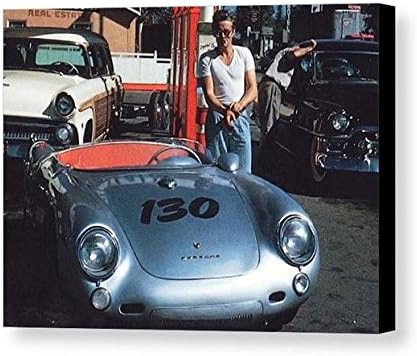 Rare Framed Last Photo Taken of James Dean. with his Porsche 550 Spyder Vintage Jumbo Giclée Print