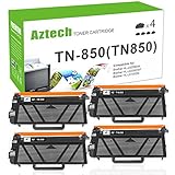 Aztech Compatible Toner Cartridge Replacement for Brother TN850 TN-850 TN 850 HL-L6200DW HL-L6200DWT MFC-L5900DW (Black, 4-Pack)