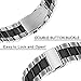 for Huawei Watch GT Band, Lamshaw Stainless Steel Metal Replacement Straps for Huawei Watch GT Smartwatch (Silver-Black)