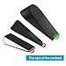 Big Door Stopper 2 Packs Heavy Duty Wedge Rubber Door Stop Works on All Floor Surfaces Height up to 1.9 Inches Non-Scratching Doorstops Special for Home Office School Heavy Door