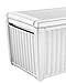 Keter Sumatra 135 Gallon Resin Rattan Look Outdoor Deck Box for Patio Furniture Cushions, Garden Tools, Toys, and Pool Storage