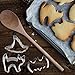 Yosager Halloween Cookie Cutter Stainless Steel Mold Baking Tools 6 Piece Set Including Stainless Steel Bat, Spider, Pumpkin, Ghost, Cat and Witch Hat