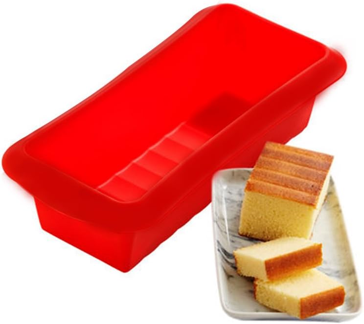 Hangnuo Rectangular Silicone Loaf Pan for Baking Bread 26.5x15x6.4CM