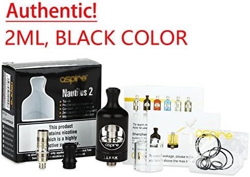 Authentic Ǟspirȇ NǞutilus 2 2ml TǞNḰ With ḂVC COĬLs Black