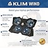 KLIM-Wind-Laptop-Cooling-Pad-The-Most-Powerful-Rapid-Action-Cooling-Fan-Laptop-Stand-with-4-Cooling-Fans-at-1200-RPM-USB-Fan-Compatible-New-2021-Version-White KLIM Wind Laptop Cooling Pad - More than 500 000 units sold - NEW 2023 - The Most Powerful Rapid Action Cooling Fan…
