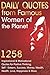 Daily Quotes from Famous Women of the Planet: 1258 Inspirational and Motivational Quotes for Positive Thinking, Self-Esteem, Success, Money, Wealth, ... Happiness and More (Inspirational Quotes) by 