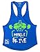 Muscle Alive Mens Bodybuilding Stringer Tank Tops Cotton Racerback Arch Hem
