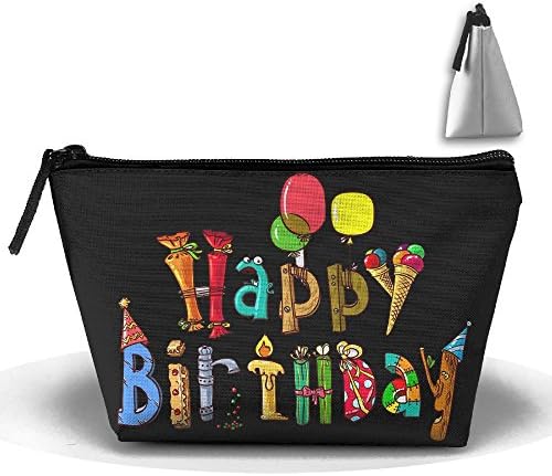 Portable Travel Storage Bags Happy Birthday Funny Pattern All Printed Clutch Wallets Big Pouch Purse Zipper Holder For Kits Medicine And Makeup Bag