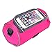 YAZER Bicycle Bags Durable Cycling Bicycle Bike Front Handlebar Bag with Transparent Pouch with iPhone Case for Map,Outdoor Activities,Riding (Pink)