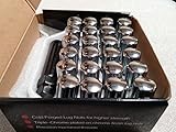 AccuWheel LNS-14150C6 Small Diameter Acorn Spline Drive Chrome Lug Nuts with Key (14mm x 1.5 Thread Size) - Pack of 24 Lugnuts