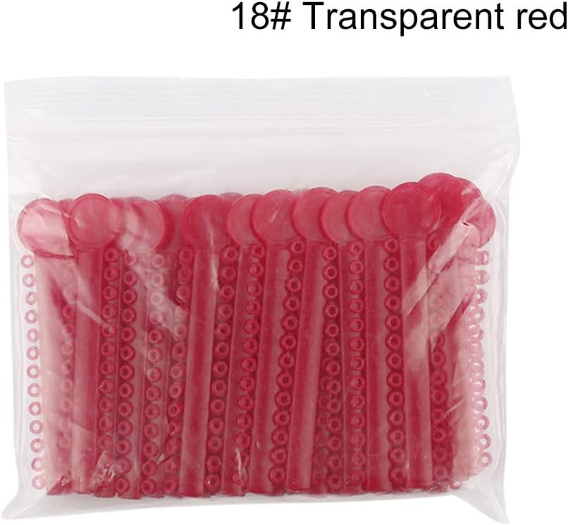 LAIYYI Orthodontic Ligature Ties - 40PCS/Set Multi-Color Optional Orthodontic O-Rings Braces Rubber Bands, Dental Orthodontic Care Tool