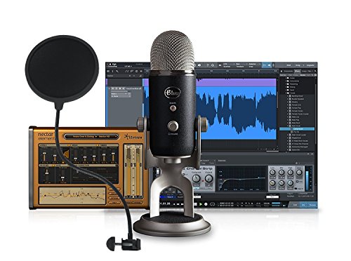 Blue Yeti Pro Studio All-In-One Pro Studio Vocal System with Recording Software and Gooseneck PoP filter