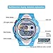 Pasnew LED 100M Waterproof Digital Sport Watch for 5-15 Years Old Boys Girls Kids Students (Green)
