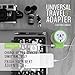 DANDELION Travel Adapter Outlet Adapter Traveler Accessory Universal Wall Charger 2 USB Ports (UK, USA, AU, Europe, Asia) International Power Plug Adaptor for Multiple Socket Type C, A, I, G (Green)