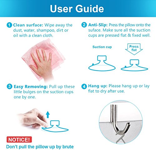 Neck Support Relaxation Bath Pillow, Ergonomic Design Non-Slip Bathtub Pillow with Suction Cups, 3D Mesh Filling for Comfortable Bathing Experience - Small - Blue - Thumbnail 2