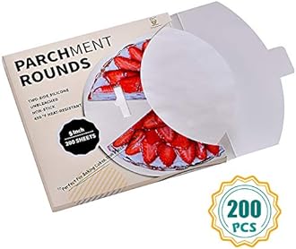 Katbite 200Pcs 5 Inch Parchment Paper Rounds, Extra Strong Heavy Duty & Non-stick for Patty Separating, Freezing, Springform Cake Tin, Toaster Oven, Tortilla PressThe Forest Stewardship Council