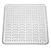 mDesign Modern Kitchen Sink Dish Drying Mat/Grid - Soft Plastic Sink Protector - Cushions Sinks, Stemware, Wine Glasses, Mugs, Bowls, Dishes - Quick Draining - Small, 11