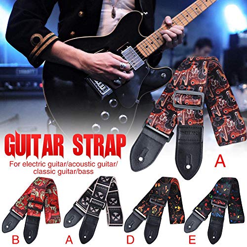 idyllic Electric Guitar Strap Belt Adjustable Pure for Acoustic Guitar, Bass Musical Instrument Accessories